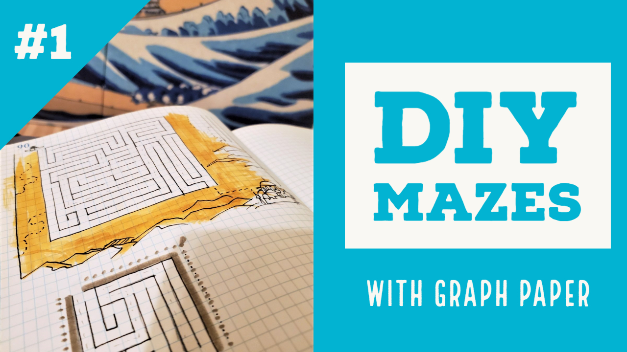 Mazes Using Graph Paper DIY At Home